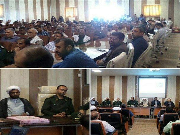 مراسم تودیع و معارفه فرمانده سپاه منوجان برگزار شد+تصاویر
