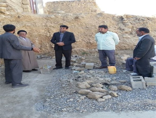 بازدید مدیر کل اوقاف وامور خیریه استان از عملیات اجرایی مسجد روستای ده شیخ