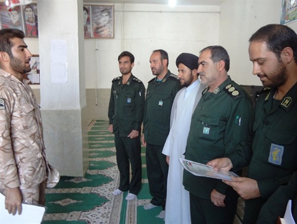 از سربازان نمونه ناحیه مقاومت بسیج بهمئی تجلیل شد+تصاویر