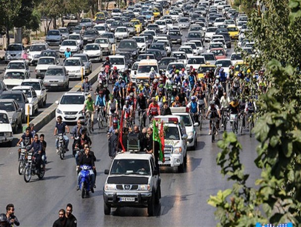 تشییع پیکر دوچرخه سوار پارالمپیکی در شیراز
