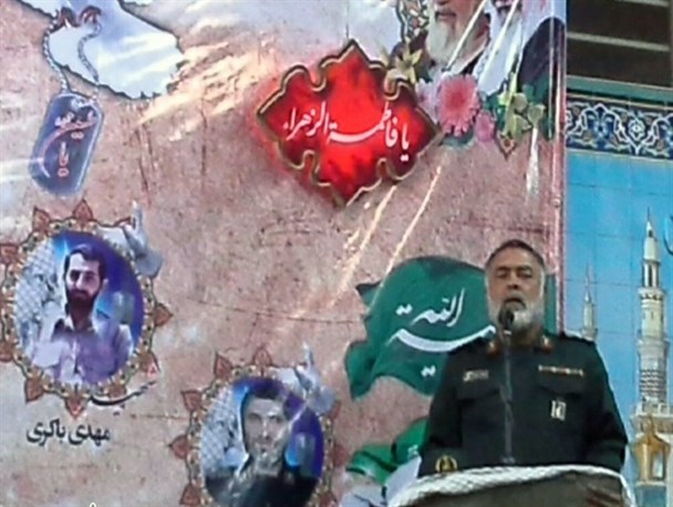 برخی افراد بیمار قصد کم رنگ کردن رشادت های شهدا را دارند/ اگر اراده کنیم تا شعاع ۱۶۰۰ کیلومتری اثری از پایگاه های نظامی دشمن نخواهد بود