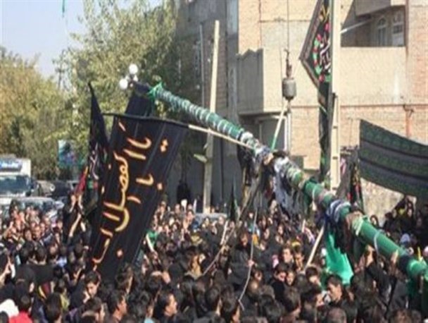 مردم میاندوآب و آئین های عاشورایی/ «علم بندی» سنتی دیرین و با قدمتی چندین ساله