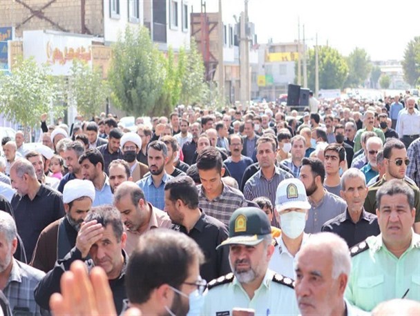 خروش انقلابی مردم غیور استان همدان علیه اغتشاشگران