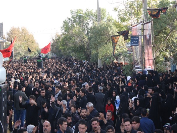 ملایر عزادار قمر منیر بنی‌هاشم(ع) در روز تاسوعا