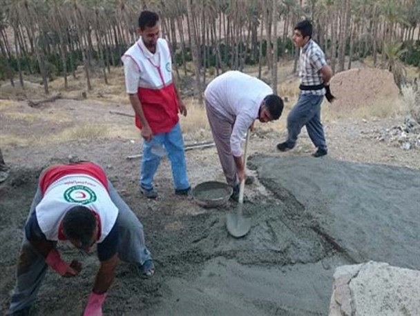 «جهادگران محرم» یک مدرسه روستایی جهرم را مرمت کردند