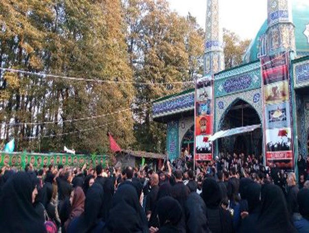 مراسم دسته‌روی روز تاسوعا در امام‌زاده عبدالوافی(ع) کلارآباد +تصاویر