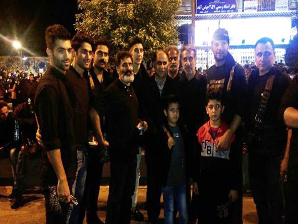 سونامی تکواندوی جهان در مراسم عزاداری شب عاشورا در عباس‌آباد +تصویر