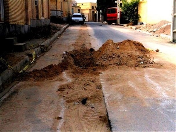 حفاری های زمستانی شهرداری دغدغه های شهروندان زنجانی+تصاویر