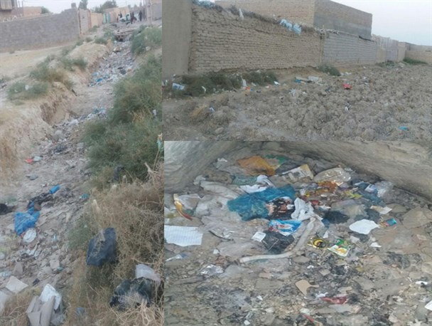 میلک در محاصره زباله ها/خطر بیماری های واگیردار در جنوب شهرستان هیرمند