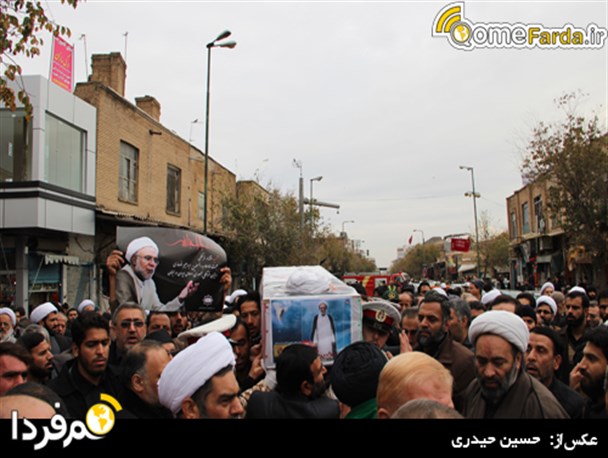 تصاویر/ تشییع پیکر شهید انصاری در قم