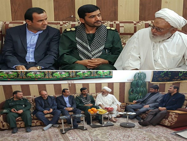 جمعی از مدیران بسیجی خرمشهر به دیدار خانواده شهدا رفتند