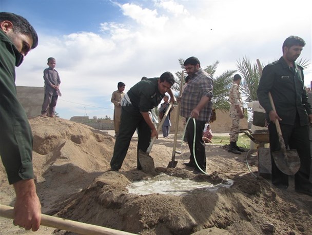 جهاد سبزپوشان سپاه پاسداران در مناطق محروم دلگان سیستان و بلوچستان+ تصاویر