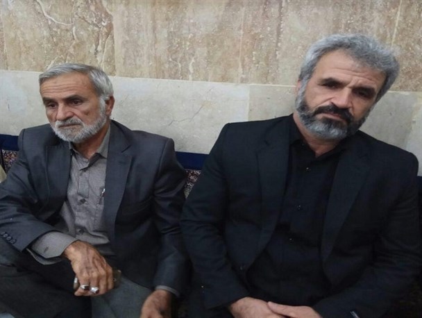 پدران شهید حججی و شهید احمدی جوان در یک قاب