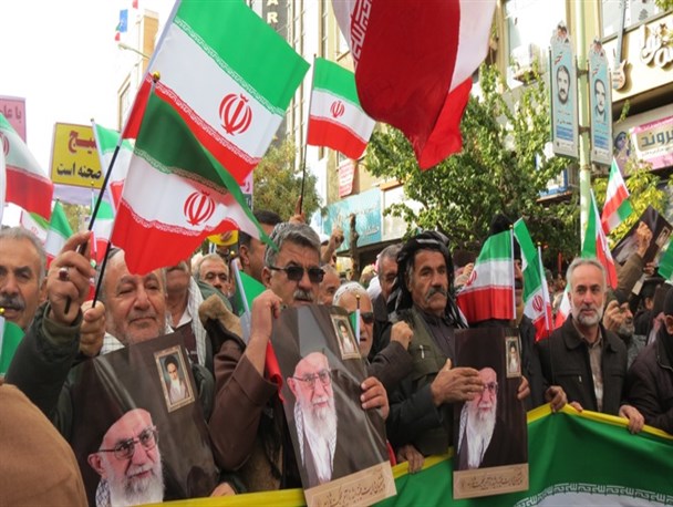 راهپیمایی مردمی انزجار از آشوبگران در سنندج به روایت تصویر