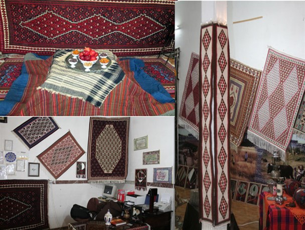 هنر گلیم بافی هرسین به روایت تصویر
