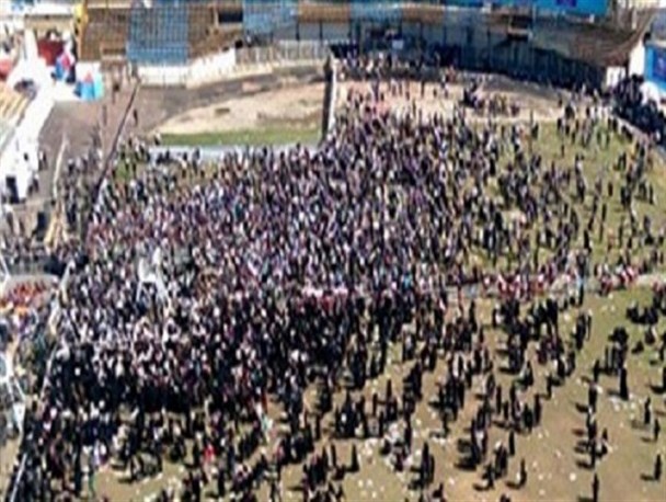 استقبال کمرنگ از رئیس جمهور در شهرری/ دانش آموزان، بیشترین گروه جمعیتی حاضر در محل سخنرانی