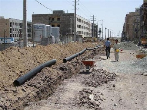 اجرای 45کیلومتر شبکه فاضلاب شهری در تاکستان