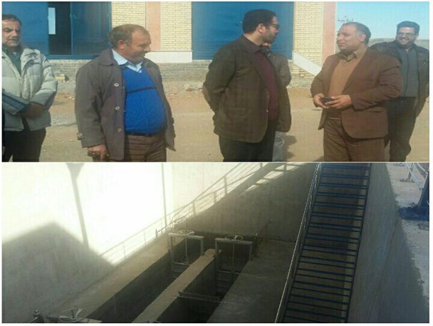 فرماندار کنگاور از تصفیه خانه نیمه کاره شهر بازدید کرد