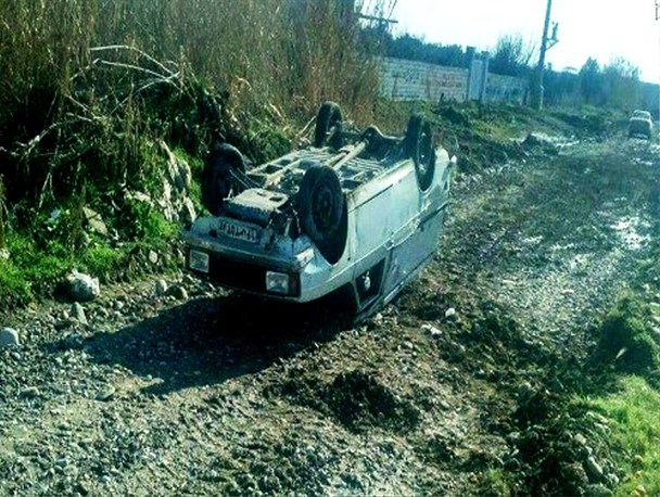 جاده کیاکلا به بهنمیر بازهم حادثه‌ساز شد