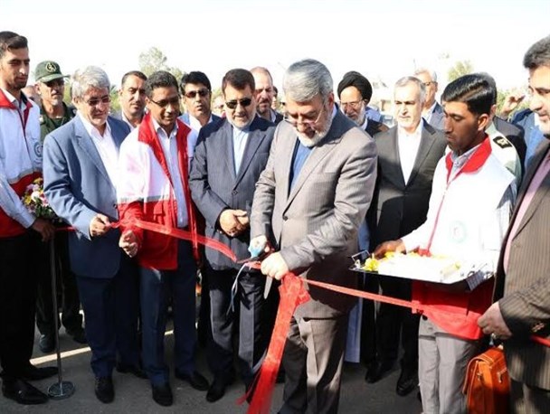 رونمایی از بالگرد امداد و نجات هلال احمر هرمزگان با حضور وزیر کشور