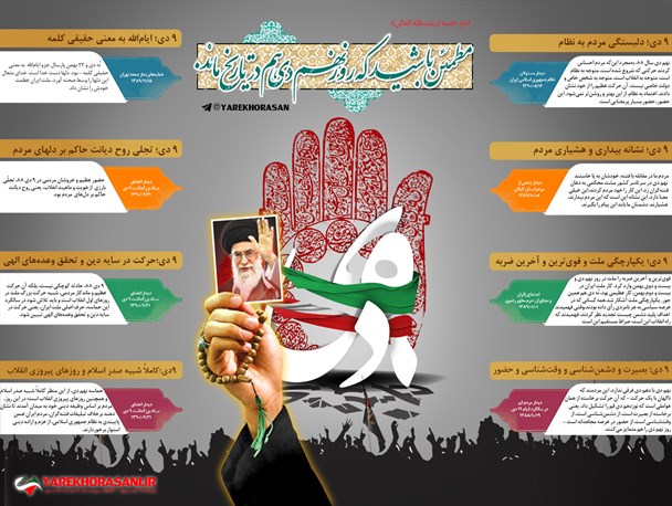 بیانات مقام معظم رهبری در خصوص حماسه ۹ دی