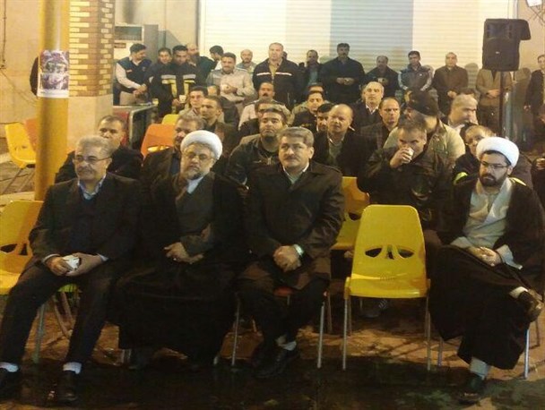 تصاویر/ قرائت زیارت عاشورا به یاد شهدای آتش نشان در محمدشهر