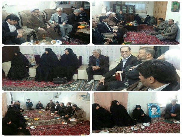 دیدار مسئولان طرقبه شاندیز از خانواده‌های شهدا و ایثارگران شهرستان+تصاویر