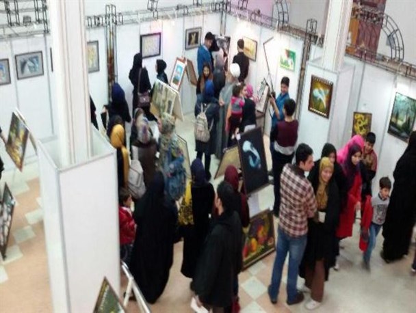 عکس/  نمایشگاه نقاشی خانه هنر در خرمدره