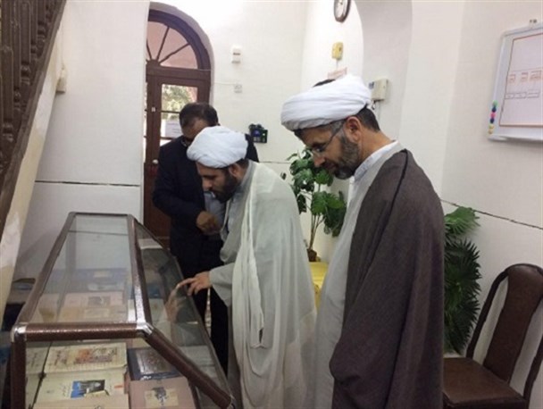 بازدید مدیر و معاون حوزه علمیه استان از مدیریت اسناد و کتابخانه ملی استان+تصاویر