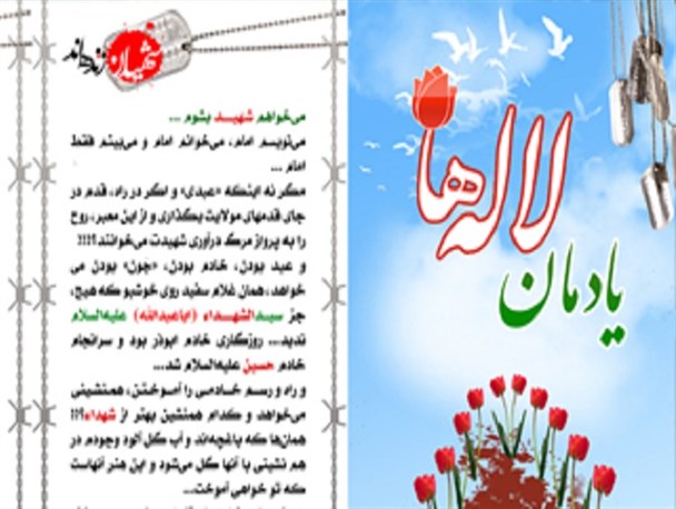 یادمان لاله های شهر برگزار شد+عکس