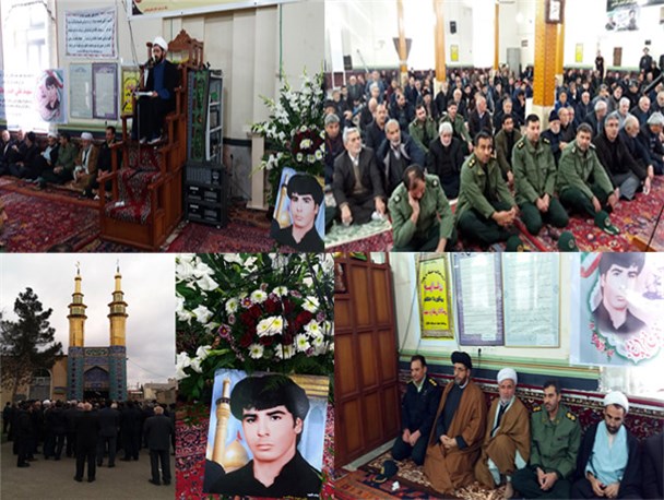 آیین بزرگداشت سومین روز شهید "علی حیدر هاشمی" در پارس آباد برگزار شد +عکس