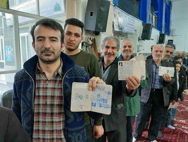 حضور پر شور مردم استان همدان در پای صندوق‌های رای