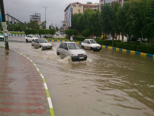بارش باران در مسجدسلیمان به بیش از 60میلیمتر رسید