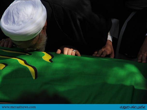 گزارش تصویری/مراسم تشییع جنازه مادر رییس جمهور محترم