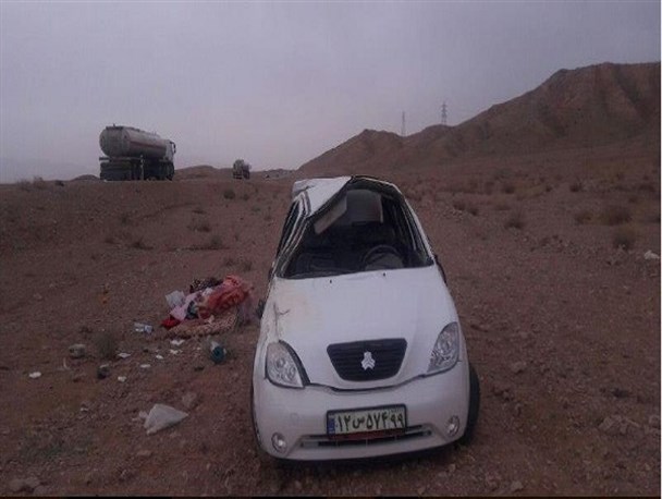 حادثه جاده ای جان یک نفر را گرفت/ تصاویر