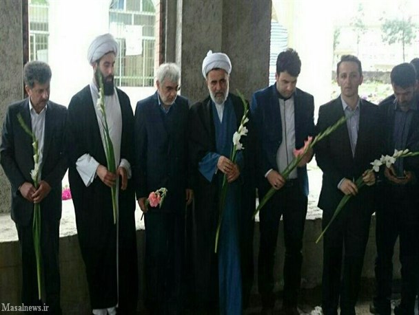 تصاویر: حضور محمود شکری در گلزار شهدای رضوانشهر