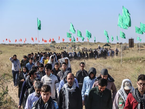 کاروان راهیان نور بسیج دانشجویی اهر در مناطق عملیاتی جنوب