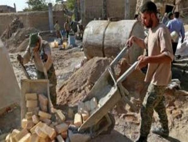۶۰۰ جهادگر کار عمران و آبادانی را در نقاط زلزله‌زده انجام می‌دهند