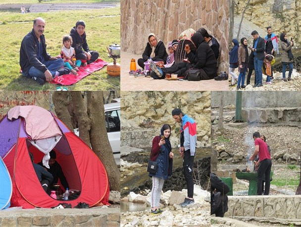 تصاویری از سیل حضور مسافران نوروزی به مناطق گردشگری پایتخت طبیعت ایران