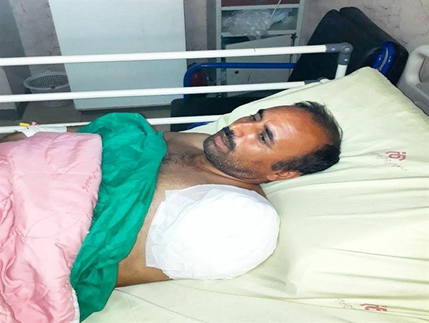 مدافع سلامتی که دچار نقص عضو شد