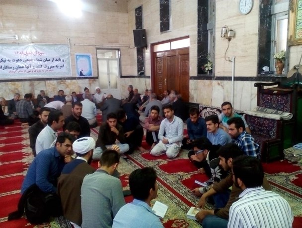 مراسم معنوی اعتکاف در گرمسار از قاب دوربین