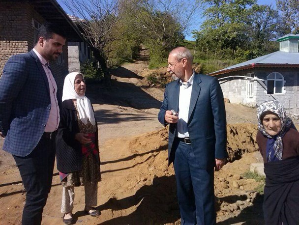 بازدید فرماندار املش از گازرسانی به روستای گودین گوابر+تصاویر
