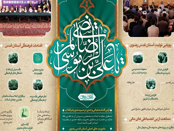 اینفوگرافیک/تحولات آستان قدس رضوی در دوره تولیت حجت الاسلام رئیسی