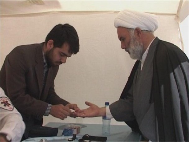 برپایی ایستگاه سلامت در شهرستان گرمی به مناسبت هفته سلامت