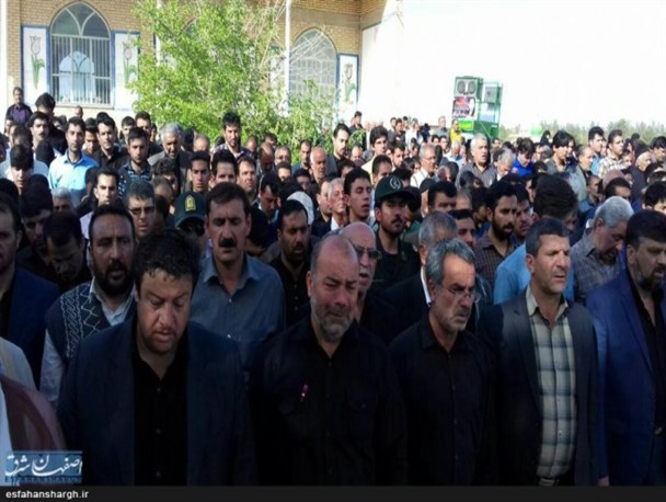 پیکر پاک رزمنده جانباز «احمد ناظمی هرندی» تشییع شد/تصاویر