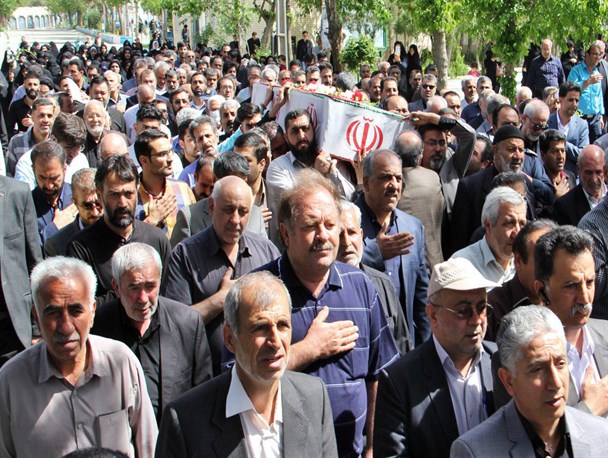 مراسم تشییع جانباز شهید "علی افسرده" در کرج برگزار شد + تصاویر