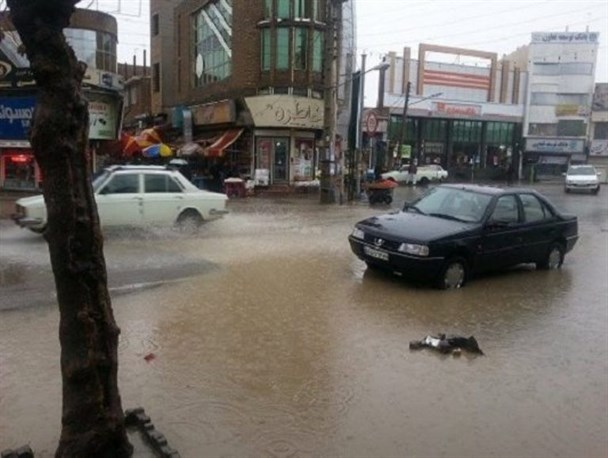 بوکان، ونیز ایران در هنگام بارندگی