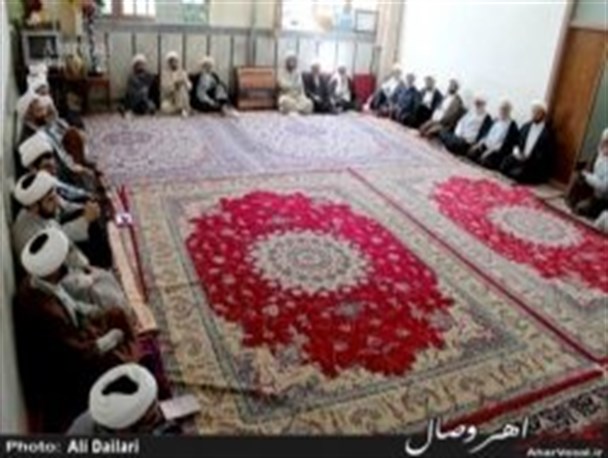 تصاویر/ همایش روحانیون اهر در آستانه ماه مبارک رمضان