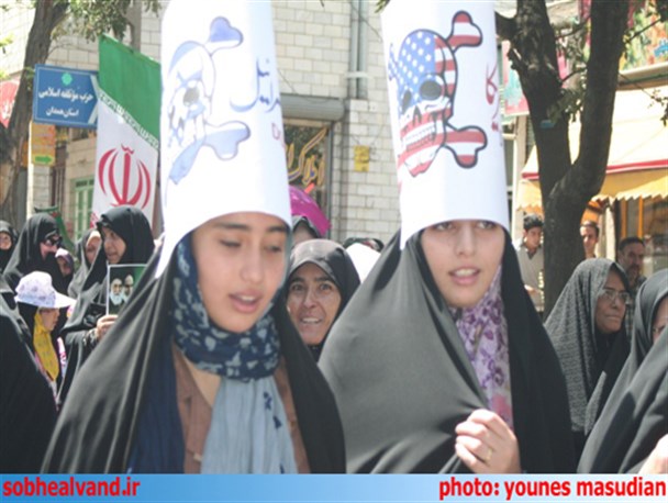 حواشی خواندنی راهپیمایی روز قدس در همدان