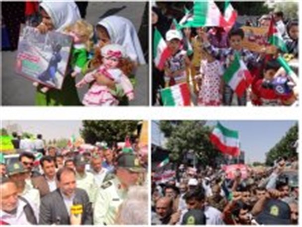 طنین فریاد "مرگ بر اسرائیل" و "مرگ بر استکبار" در کهگیلویه و بویراحمد
